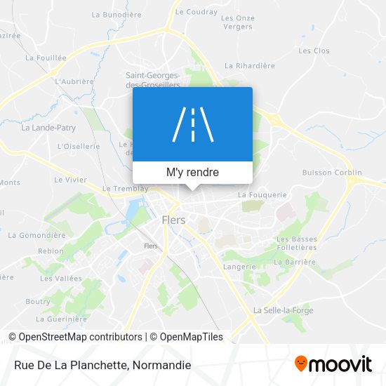 Rue De La Planchette plan