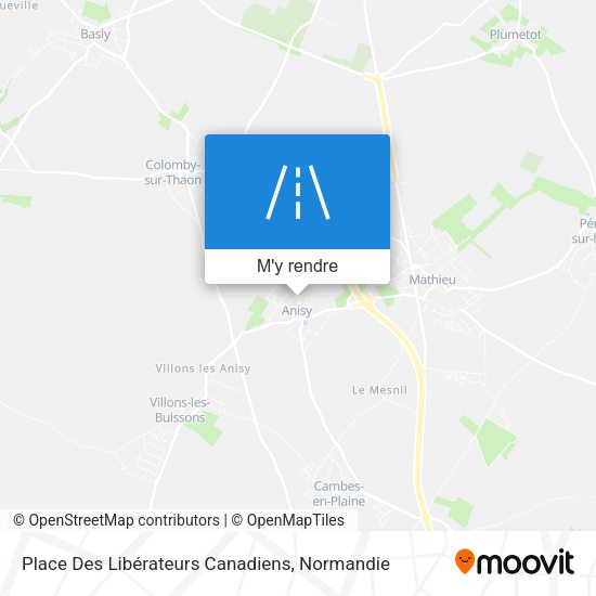 Place Des Libérateurs Canadiens plan