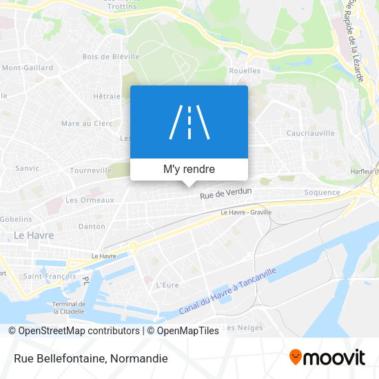 Rue Bellefontaine plan