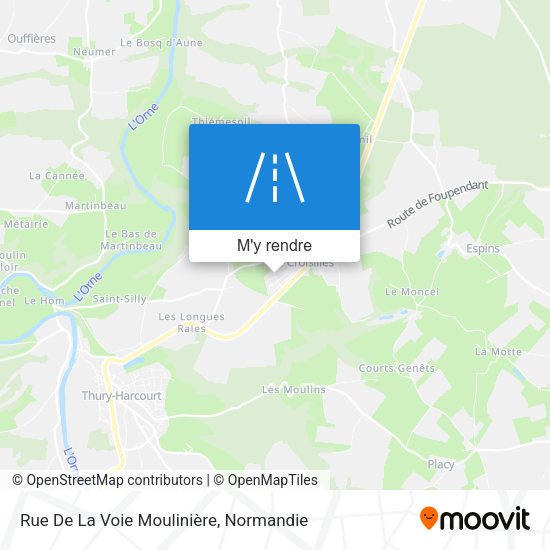 Rue De La Voie Moulinière plan