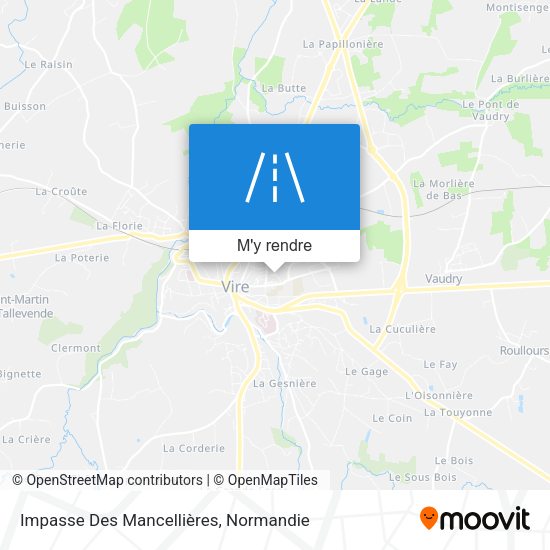 Impasse Des Mancellières plan
