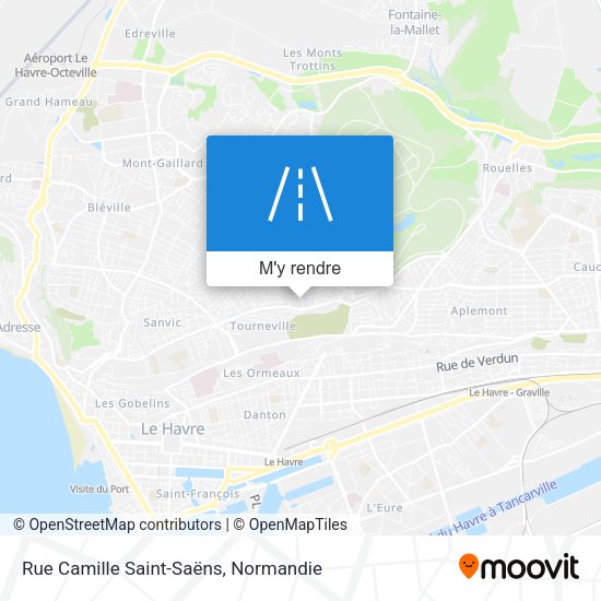 Rue Camille Saint-Saëns plan