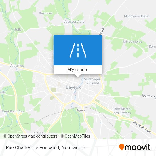 Rue Charles De Foucauld plan