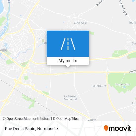 Rue Denis Papin plan