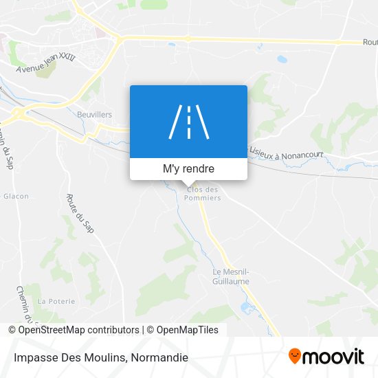 Impasse Des Moulins plan