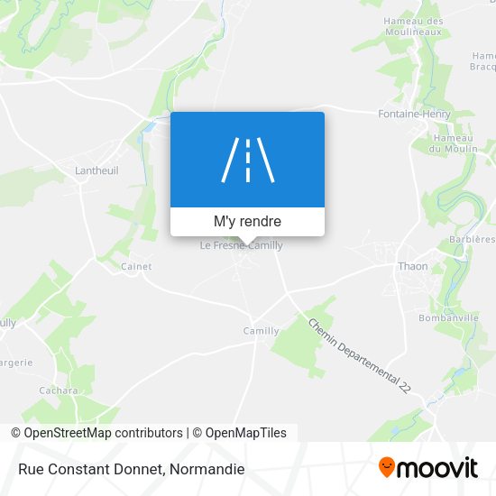 Rue Constant Donnet plan