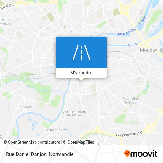 Rue Daniel Danjon plan