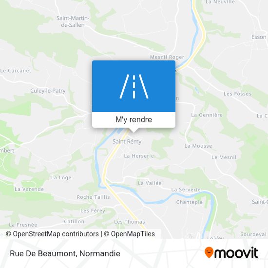 Rue De Beaumont plan