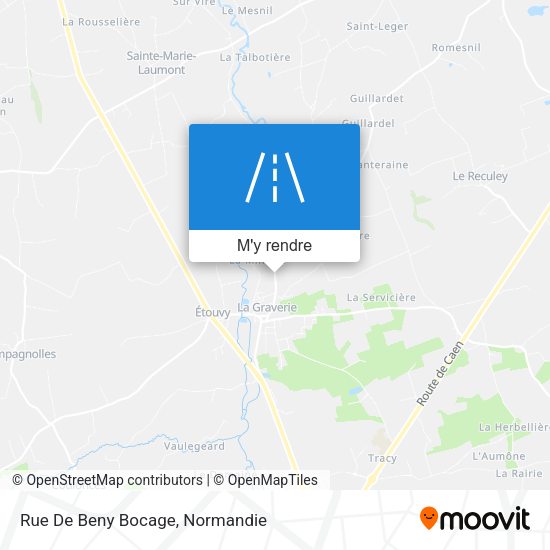 Rue De Beny Bocage plan