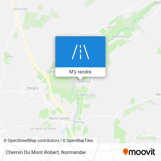 Chemin Du Mont Robert plan