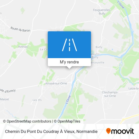 Chemin Du Pont Du Coudray À Vieux plan