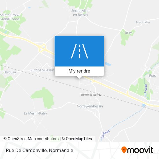 Rue De Cardonville plan