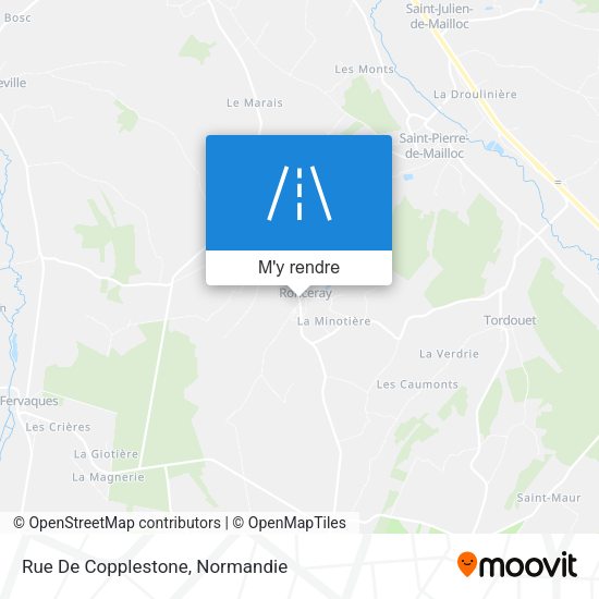 Rue De Copplestone plan