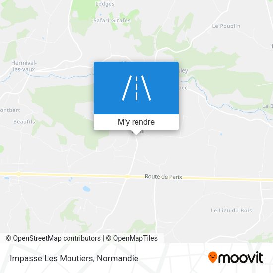 Impasse Les Moutiers plan
