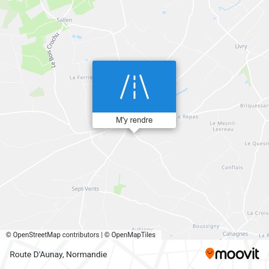 Route D'Aunay plan