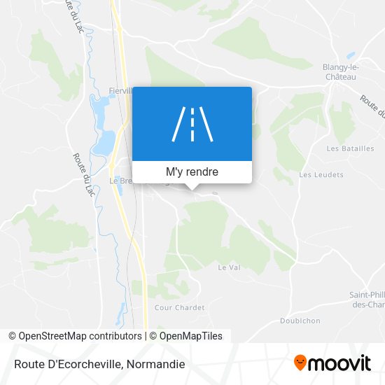 Route D'Ecorcheville plan