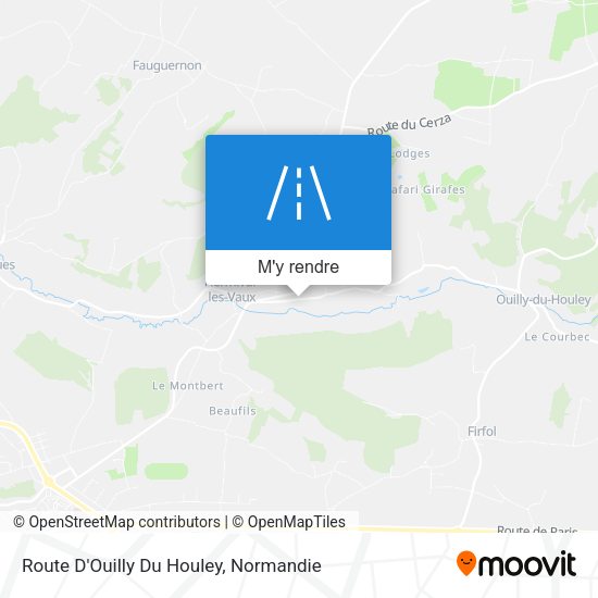 Route D'Ouilly Du Houley plan