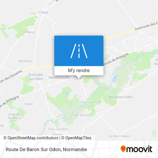 Route De Baron Sur Odon plan