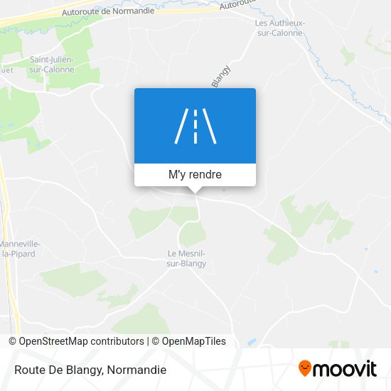 Route De Blangy plan