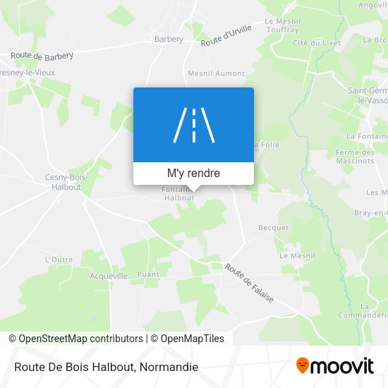 Route De Bois Halbout plan