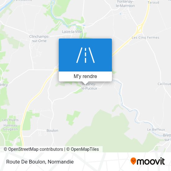 Route De Boulon plan