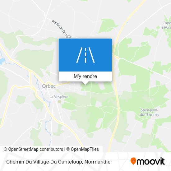 Chemin Du Village Du Canteloup plan