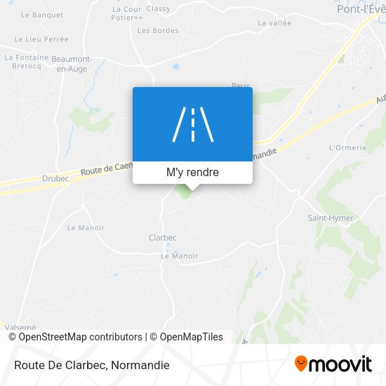 Route De Clarbec plan