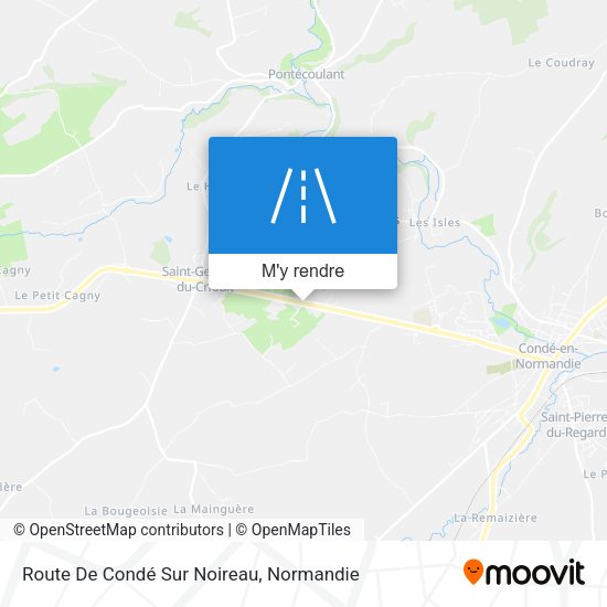 Route De Condé Sur Noireau plan