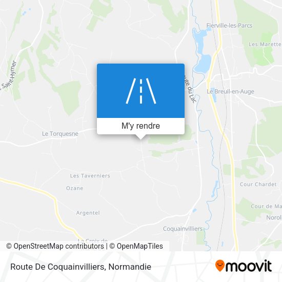 Route De Coquainvilliers plan