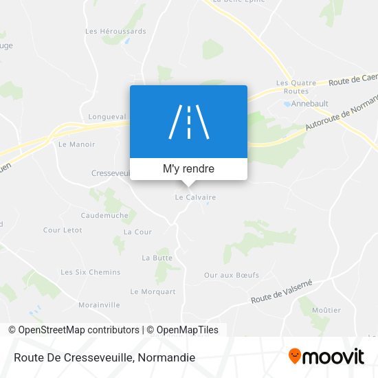 Route De Cresseveuille plan