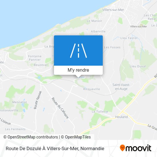 Route De Dozulé À Villers-Sur-Mer plan