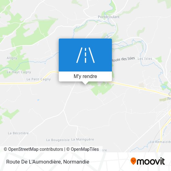 Route De L'Aumondière plan