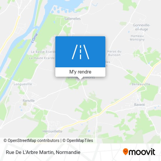 Rue De L'Arbre Martin plan