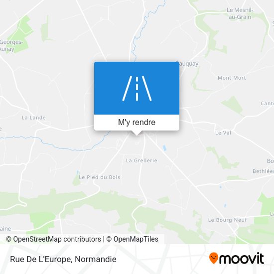 Rue De L'Europe plan