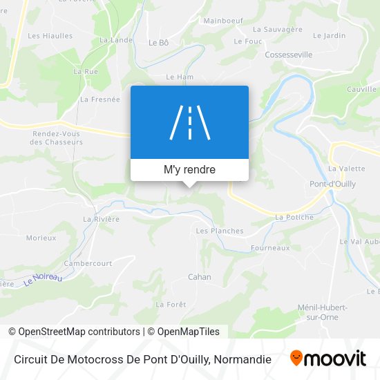 Circuit De Motocross De Pont D'Ouilly plan
