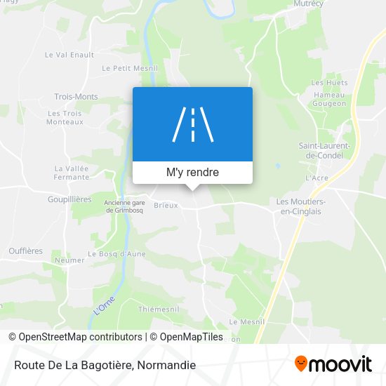 Route De La Bagotière plan