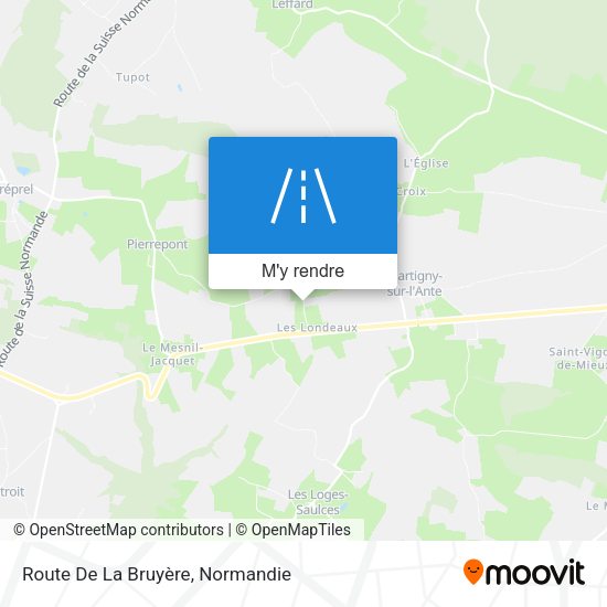 Route De La Bruyère plan
