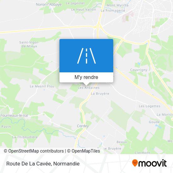 Route De La Cavée plan