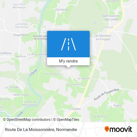Route De La Moissonnière plan