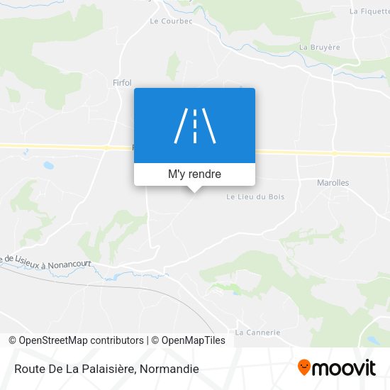 Route De La Palaisière plan