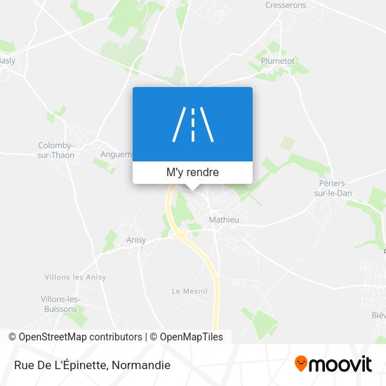 Rue De L'Épinette plan