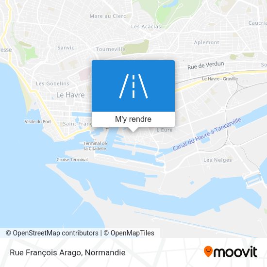 Rue François Arago plan