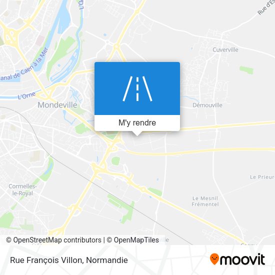 Rue François Villon plan