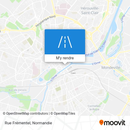 Rue Frémentel plan