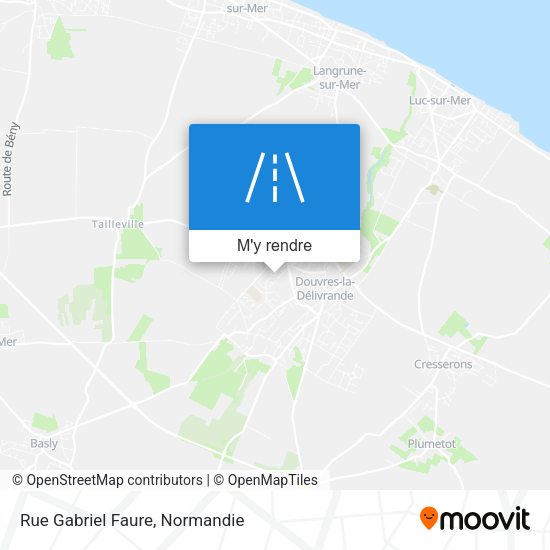 Rue Gabriel Faure plan