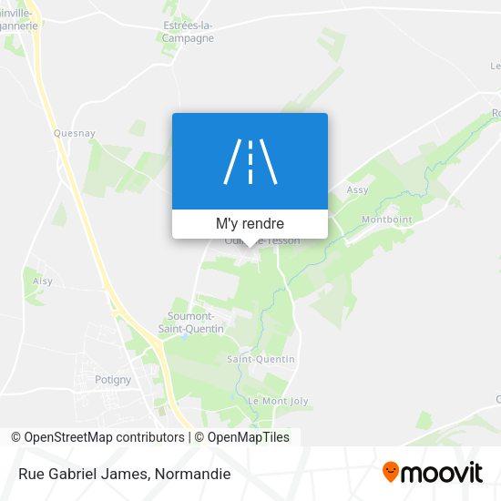 Rue Gabriel James plan