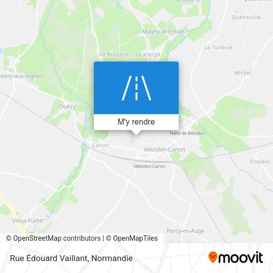 Rue Édouard Vaillant plan