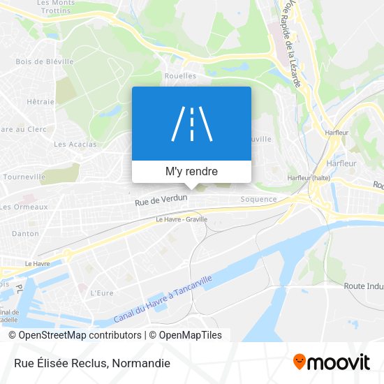 Rue Élisée Reclus plan