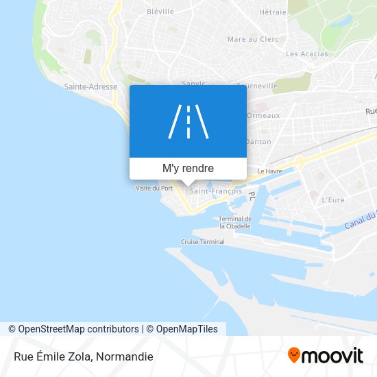 Rue Émile Zola plan