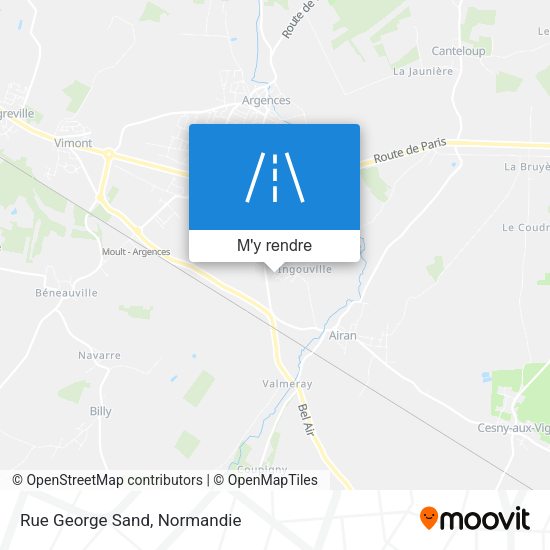 Rue George Sand plan